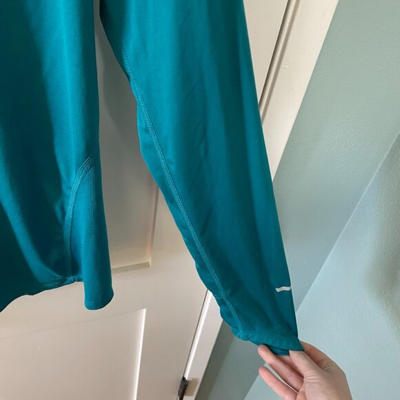 Nike Dri-Fit Womens Activewear Teal and White Shirt Size Large - Picture 4 of 10